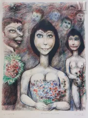 Edouard GOERG (1893-1969) Lithographie-"Les modèles et leurs peintres"-img1