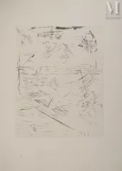 Maria Helena VIEIRA DA SILVA (1908-1992)  Gravure-Crayon du prisonnier, 1961-img1