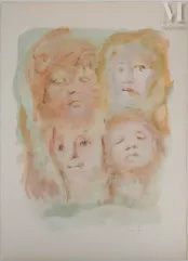Léonor FINI (1908-1996)
Lithographie-Visages multiples-img1