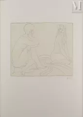 François-Xavier LALANNE (1927-2008) Gravure-La jeune fille au ruban, 2002-img1