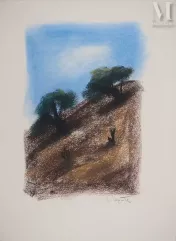 Georges LAPORTE (1926-2000)
Dessin-Les oliviers, 1974-img1