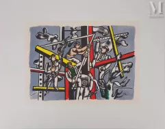 Fernand LEGER  (1881-1955)
Lithographie-Les constructeurs-img1