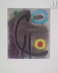 Joan MIRO (1893-1983)
 Lithographie-Femme au soleil, 1965-img1
