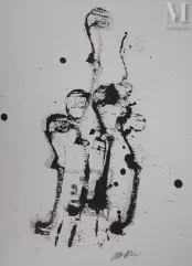 ARMAN (Arman Fernandez, dit - 1928-2005)  Lithographie-Quintette de violons, 1979-img1