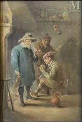 Dans le goût de David II TENIERS (1610-1690), Travail MODERNE-Les fumeurs-img1